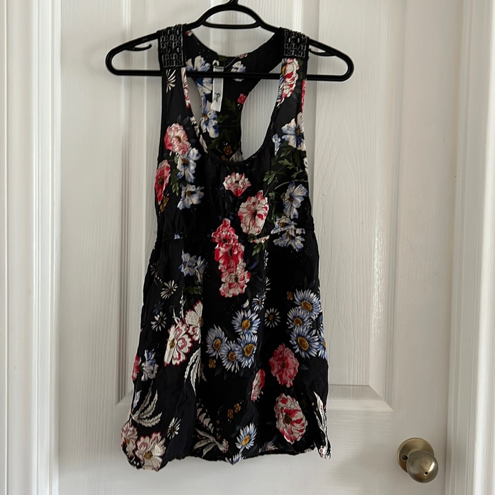 Summer floral dress! Love the racerback l